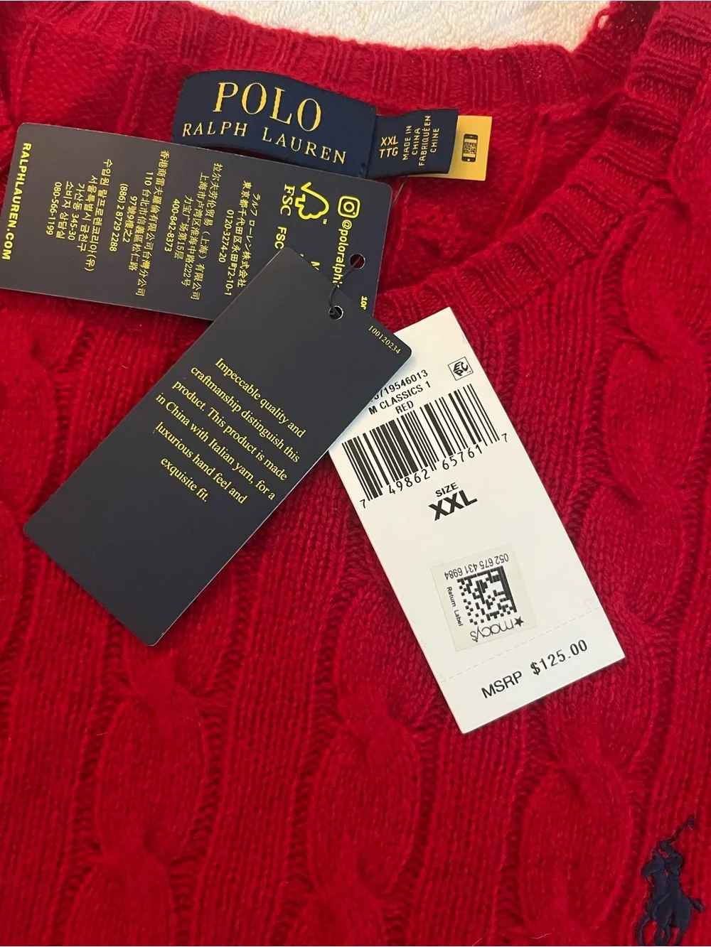 Polo Ralph Lauren Cable-Knit Wool-Cashmere Sweater